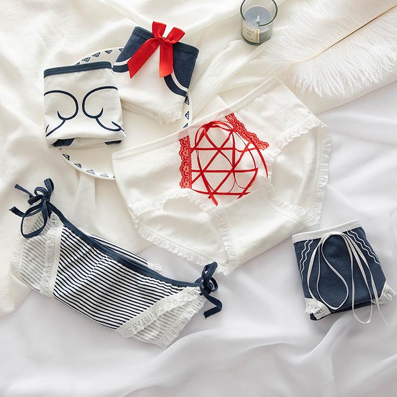 Quần Lót Nữ Cotton Thủy Thủ Mặt Trăng Ngang Eo Thời Trang Hàng Loại Đẹp.