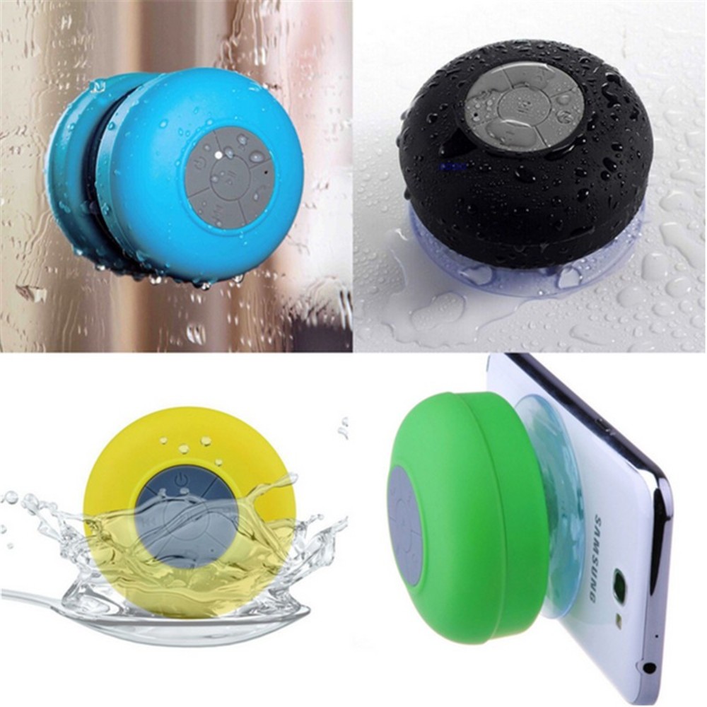 Loa Bluetooth gắn tường chống nước tốt , ngăn tiếng ồn , trả lời điện thoại nhanh , Loa mini pin sạc tích hợp và micrô có độ nhạy cao tích hợp, nghe nhạc mọi lúc mọi nơi - Mẫu ngẫu nhiên