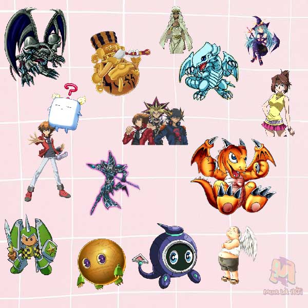 Miếng dán Stickers truyện Lá bài phép thuật