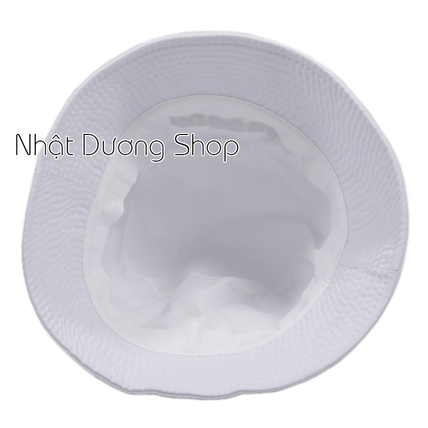 Nón vành cụp No Doubt cá tính - Trắng vải Cotton thoáng mát thích hợp cho ace