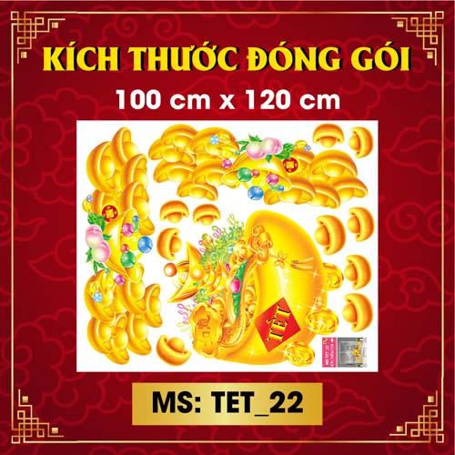 DECAL TRANG TRÍ TẾT 2023 COMBO SỐ 16