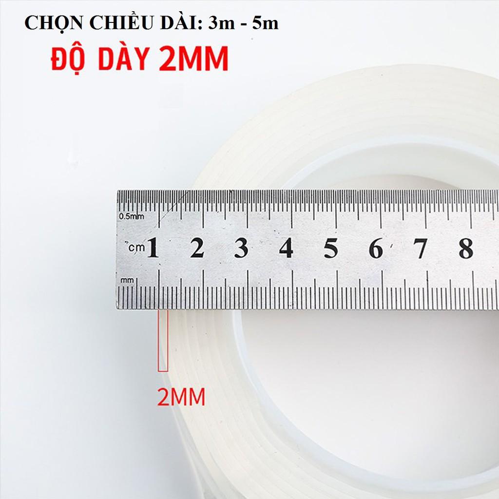 Băng Dính 2 Mặt Đa Năng Trong Suốt Siêu Dày 2mm – Chọn Chiều Dài Siêu Bám Dính Chính Hãng Amalife