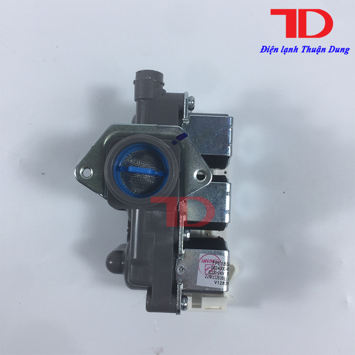 Van cấp nước 3 chân dành cho máy giặt AQUA 220V-240V/50Hz, Van điện từ cấp nước 3 ngã - Điện Lạnh Thuận Dung