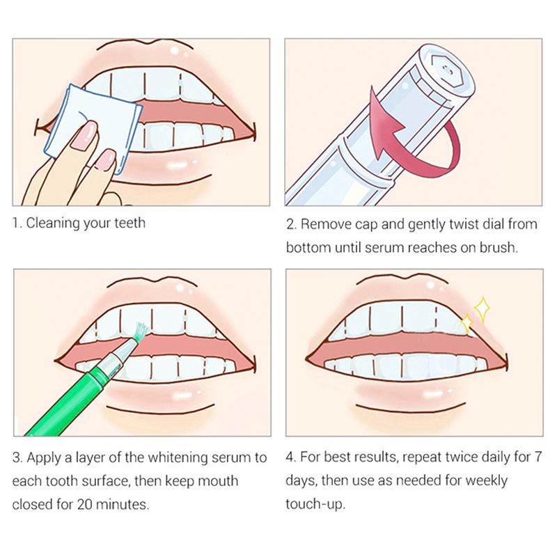 Bút Gel Chanh Lanbena Làm Trắng Răng Loại Bỏ Vết Bẩn An Toàn Hiệu Quả