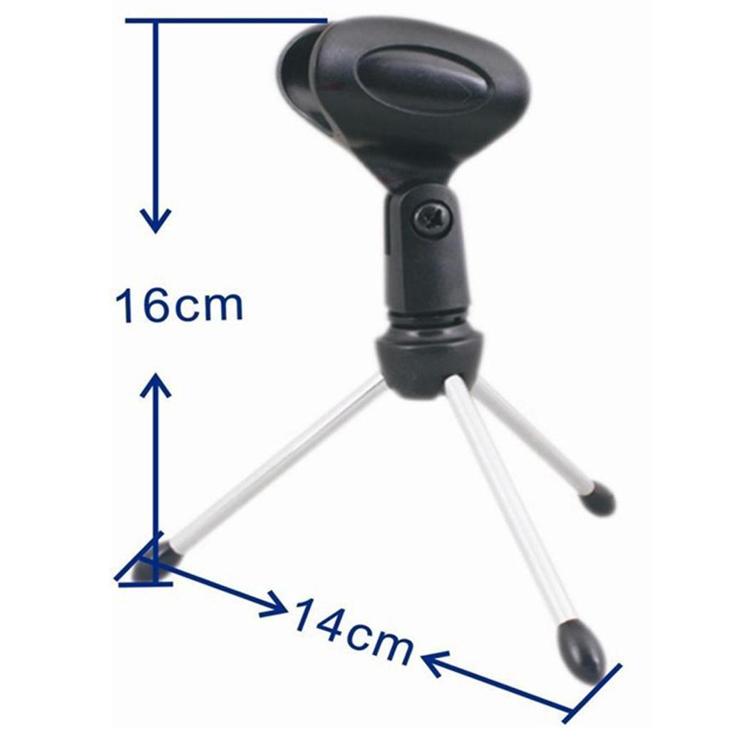 Adjustable Mini Tripod Desktop Table Microphone Stand Holder with Mic Clip