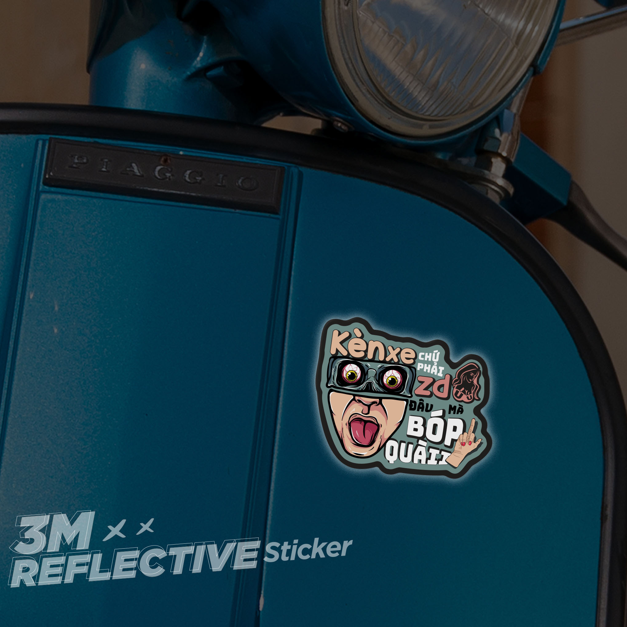 BOPKEN 3M - Reflective Sticker Die-cut Hình dán phản quang thương hiệu STICKER FACTORY