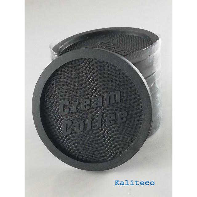 Miếng đựng ly, lót ly nhựa dẻo Rico 8cm bộ 10 miếng