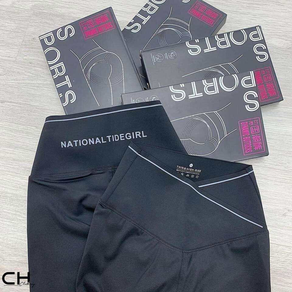 Quần legging nữ lưng cao cạp chéo gen bụng nâng mông co giãn 4 chiều Q626