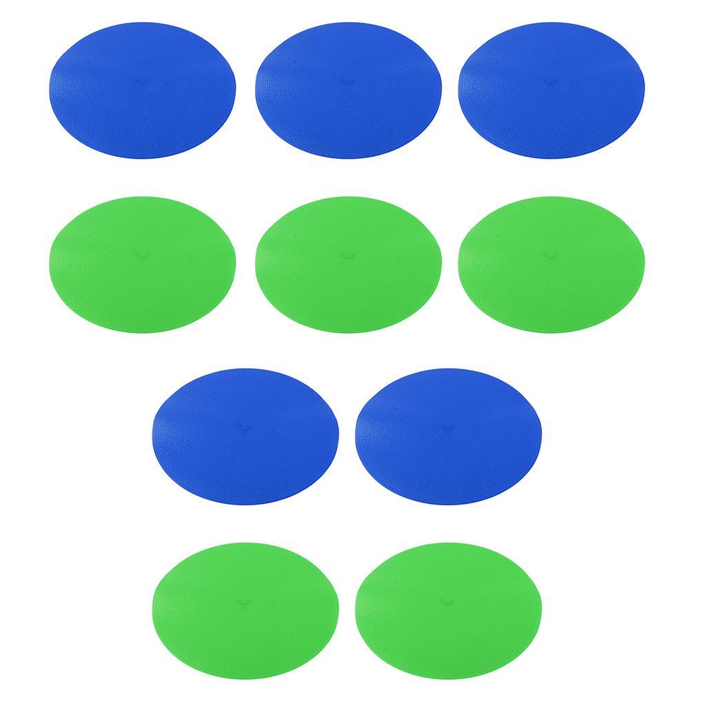 10pcs Sports Spot Marker Soccer Basketball Floor Spots Flat Cones