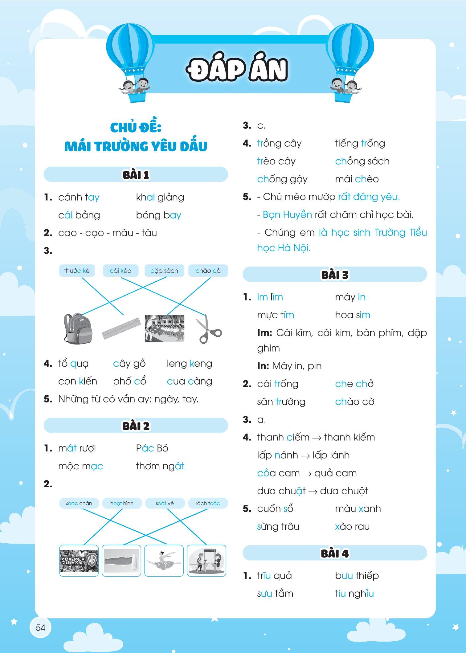 Vở Luyện Viết Chính Tả Lớp 1 - Âm - Vần - Đoạn - Chữ Hoa