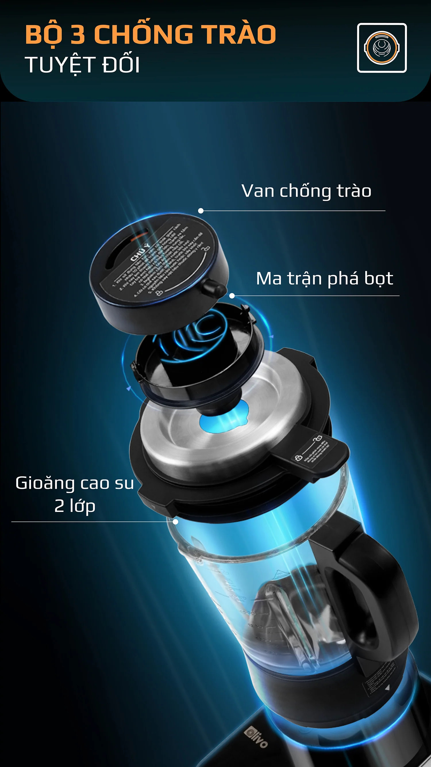 Máy xay nấu sữa hạt đa năng Olivo CB22 PRO - Tặng Cối Xay Khô + công thức nấu sữa hạt - Hàng chính hãng