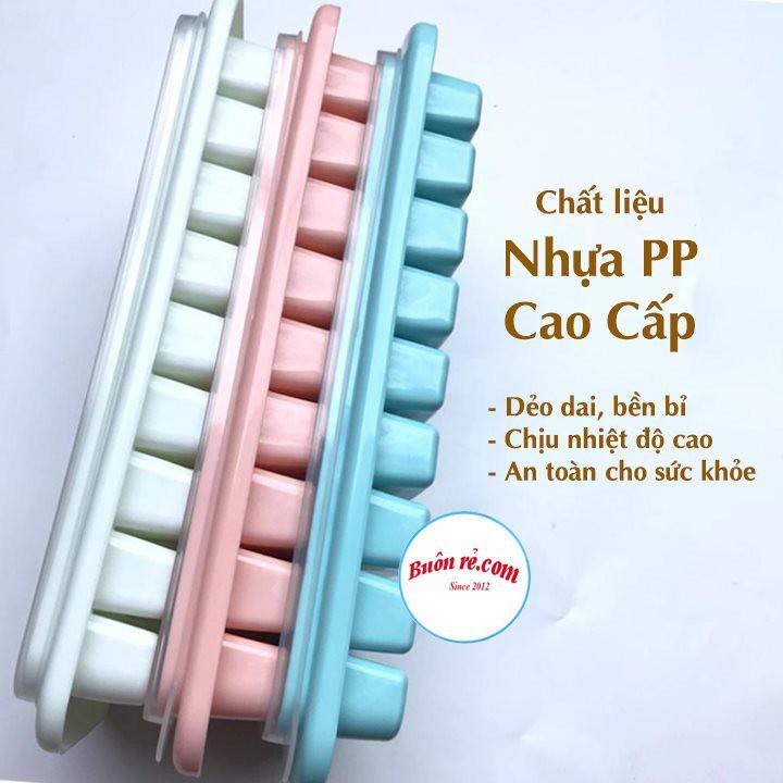 Khay đá có nắp đậy 9 viên (MS:6933) Việt Nhật, vỉ đá, khuôn thạch rau câu, kẹo dẻo, khay trữ đồ ăn dặm cho bé -br01244