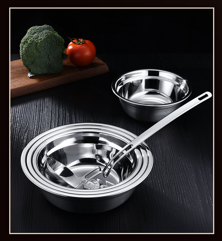 Thau Inox 304 - 18x6.5cm,, 850ml, 122g