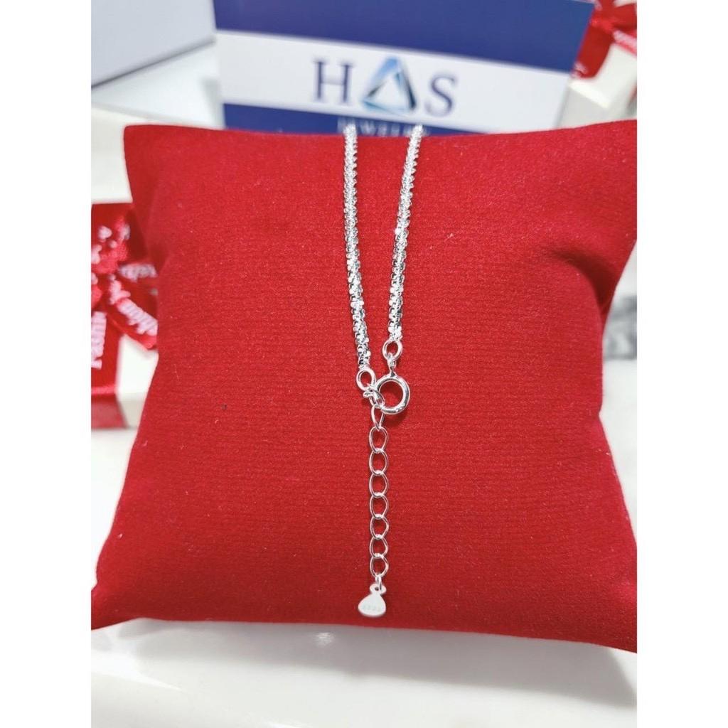 Free ship lắc tay dây xù cho nữ và lắc chân xù bạc ta nguyên chất