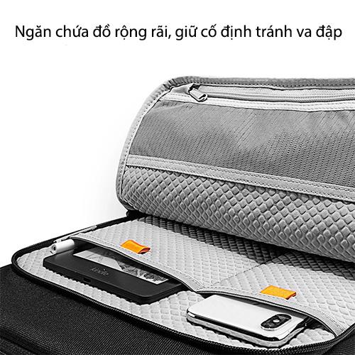 Túi Xách Chống Sốc Tomtoc Cao Cấp Protection Premium Cho Macbook Air/Pro 13″, cho Macbook Pro16” Black chống bụi bẩn và kháng nước - HÀNG CHÍNH HÃNG