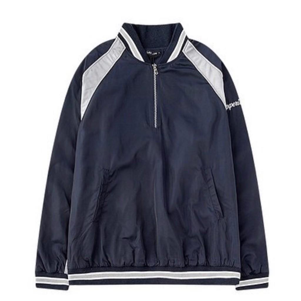 Áo sweater dù zip - ẢNH THẬT