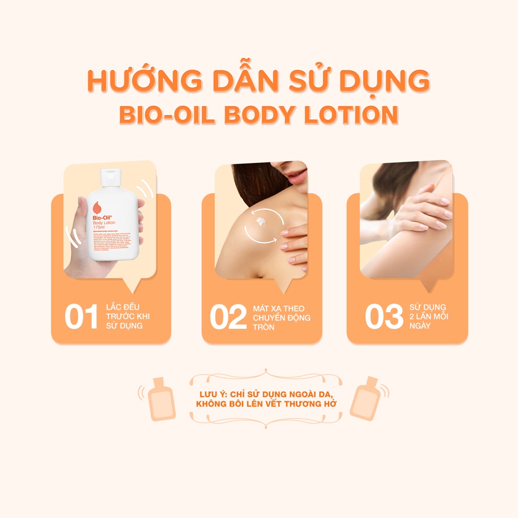 [CHÍNH HÃNG] - BIO-OIL BODY LOTION 250ML (Chai/250ml) - Sữa Dưỡng Thể Khóa Ẩm, Cấp Ẩm, Bảo Vệ Da  và Chống Oxy Hóa