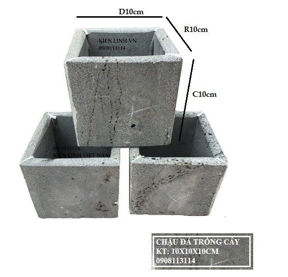 Chậu hoa treo tường trồng cây xinh xắn KT 10x10x10cm