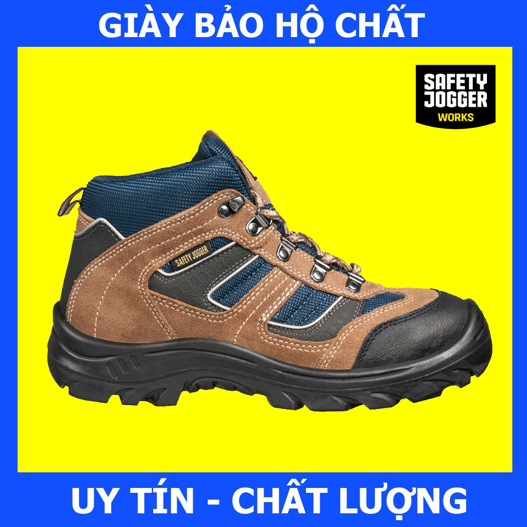 [Hàng Chính Hãng] Giày Bảo Hộ Safety Jogger X2000 Chống Thấm Nước, Mũi Thép Chống Va Đập Mạnh, Đế Thép Chống Đâm Xuyên