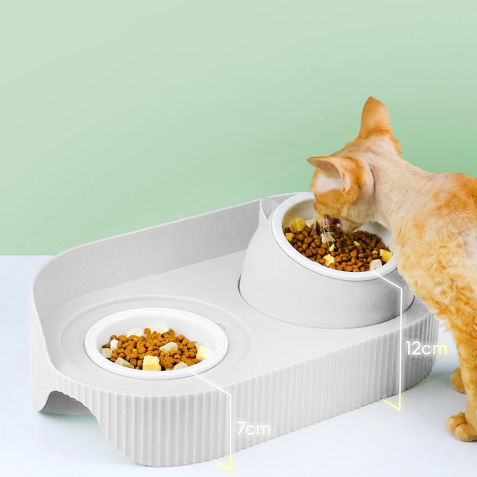 Elevated Cat Bowls Raised Cat Food Bowls Pet Dishes for Cats and Small Dogs