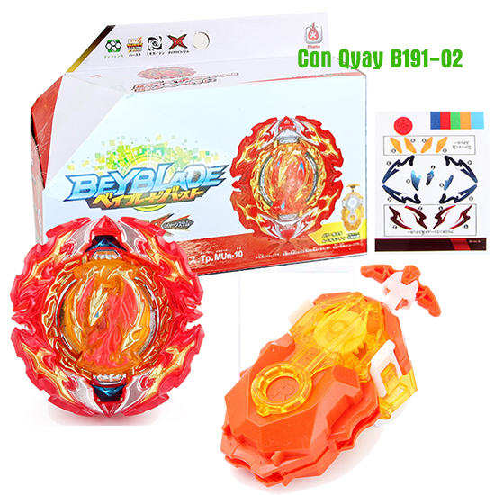 Đồ Chơi Con Quay B191-02 Kèm Tay Quay | Con Quay BEYBLADE B191-02 (Có Hộp)