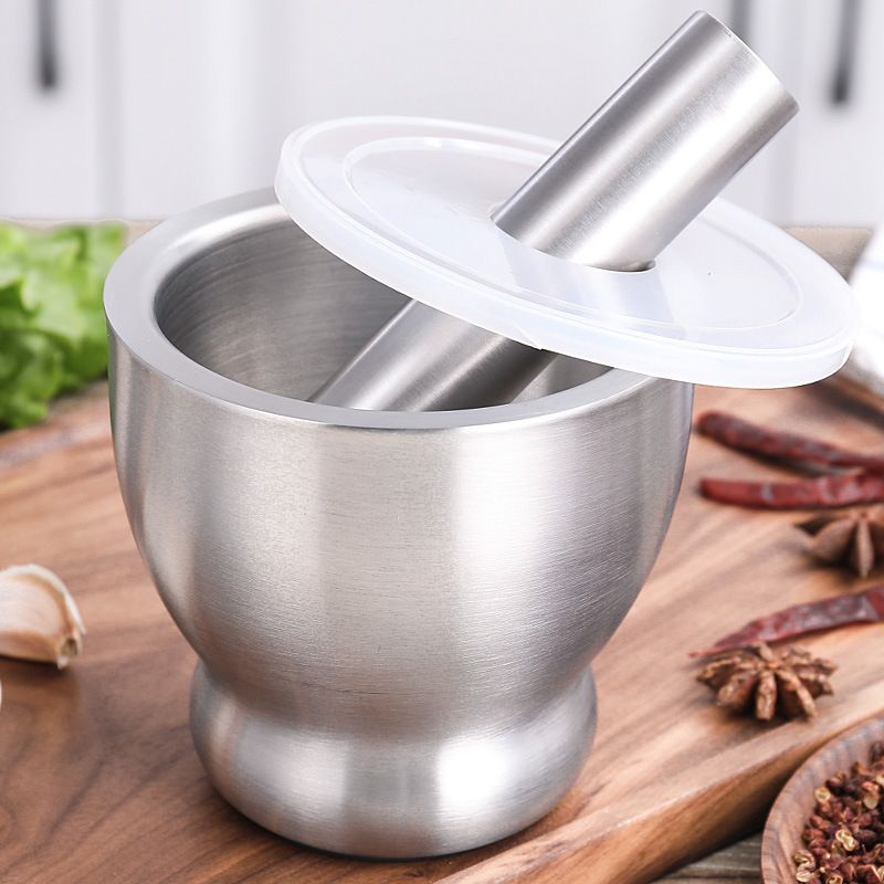 Bộ Cối Chày Inox 304 Nguyên Khối