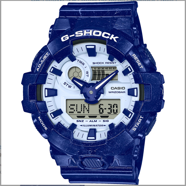 Đồng hồ Casio Nam G-Shock GA-700BWP-2ADR