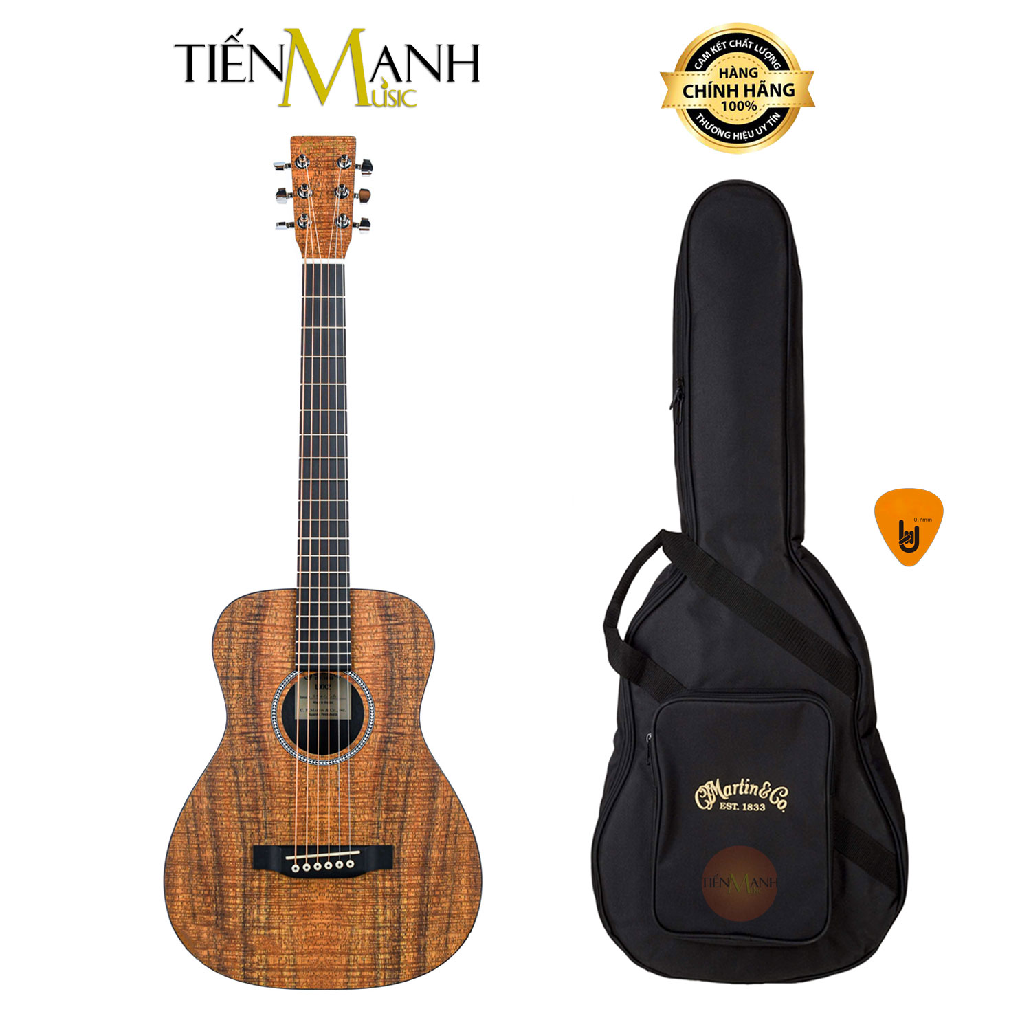 Đàn Guitar Acoustic Martin Little LXK2 Hàng Chính Hãng - Kèm Bao Đựng, Móng Gẩy DreamMaker