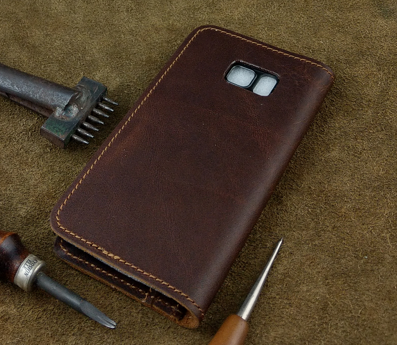 Bao Da cho Samsung Galaxy Note FE  Handmade Da Bò Thật