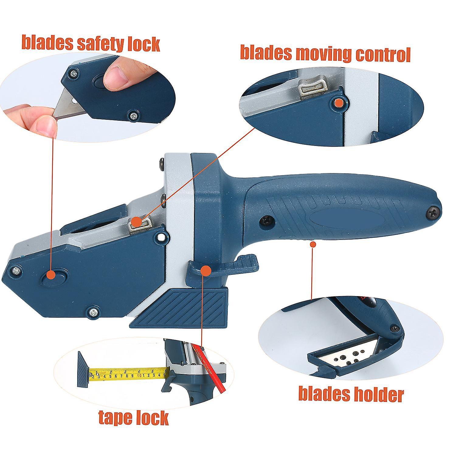Công cụ cắt bảng thạch cao tất cả trong một với băng đo băng và đường dao tiện ích và cắt tấm vải vách thạch cao