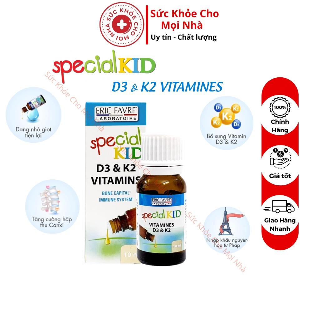 Siro Special Kid D3K2 Vitamins bổ sung vitamin D3 vitamin K2 hỗ trợ tăng cường hấp thu canxi suckhoechomoinha