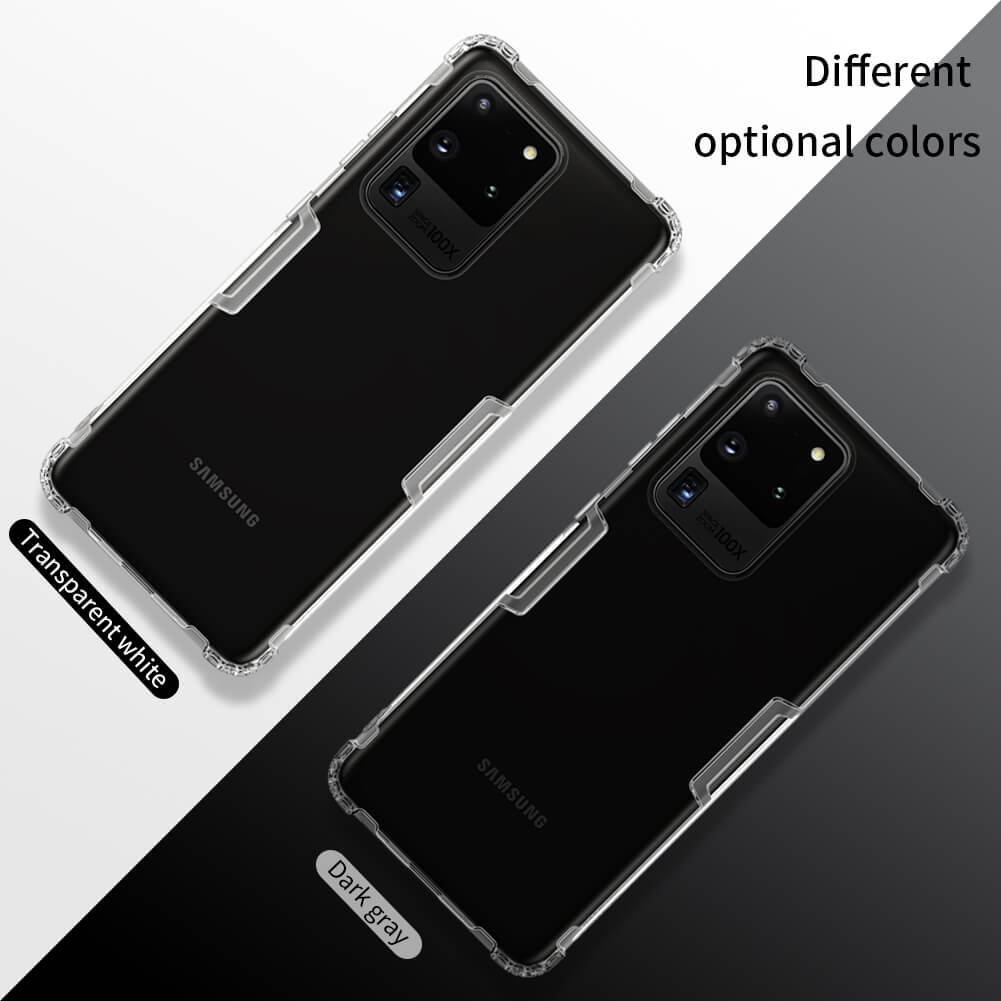 Ốp lưng dẻo cho Samsung Galaxy S20 Ultra hiệu Nillkin mỏng 0.6mm, chống trầy xước - Hàng chính hãng