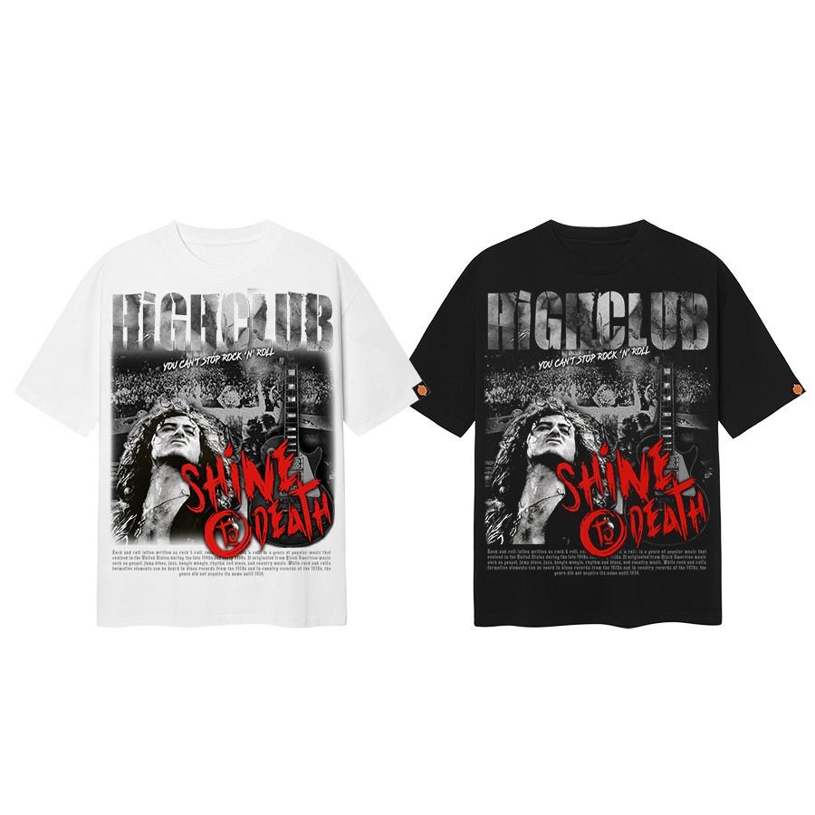 Áo Thun SHINE TO DEATH Tay Lỡ Unisex Nam/Nữ Đen/Trắng Cổ Tròn - HIGHCLUB
