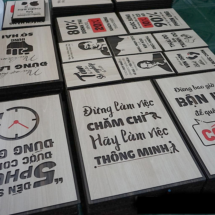 Tranh gỗ tạo động lực - Đừng lựa chọn an nhàn khi còn trẻ