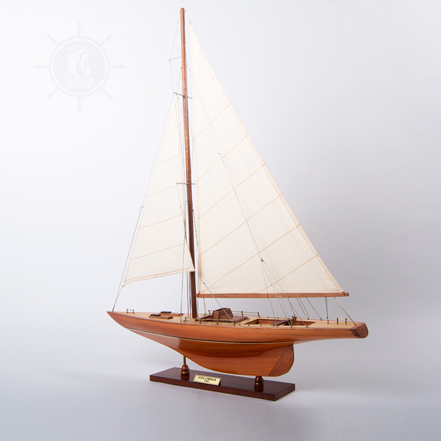 Mô Hình Thuyền Buồm Columbia Medium Bằng Gỗ Dùng Để Trưng Bày Trang Trí Dài 60 Cm