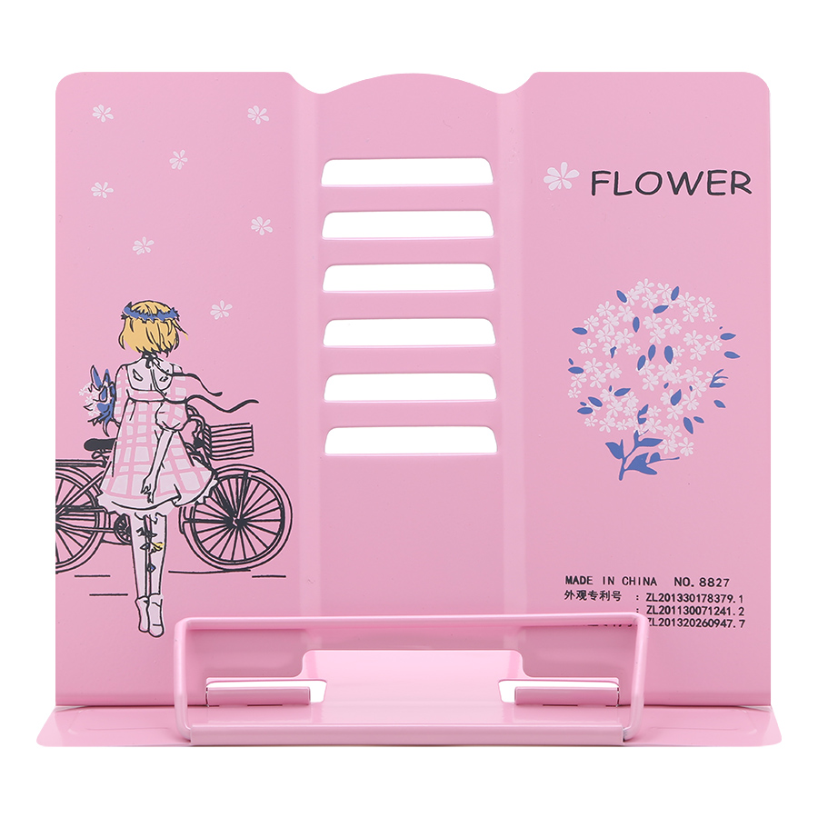 Giá Kẹp Sách, Đỡ Sách, Đọc Sách Chống Cận - Flower - Màu Hồng