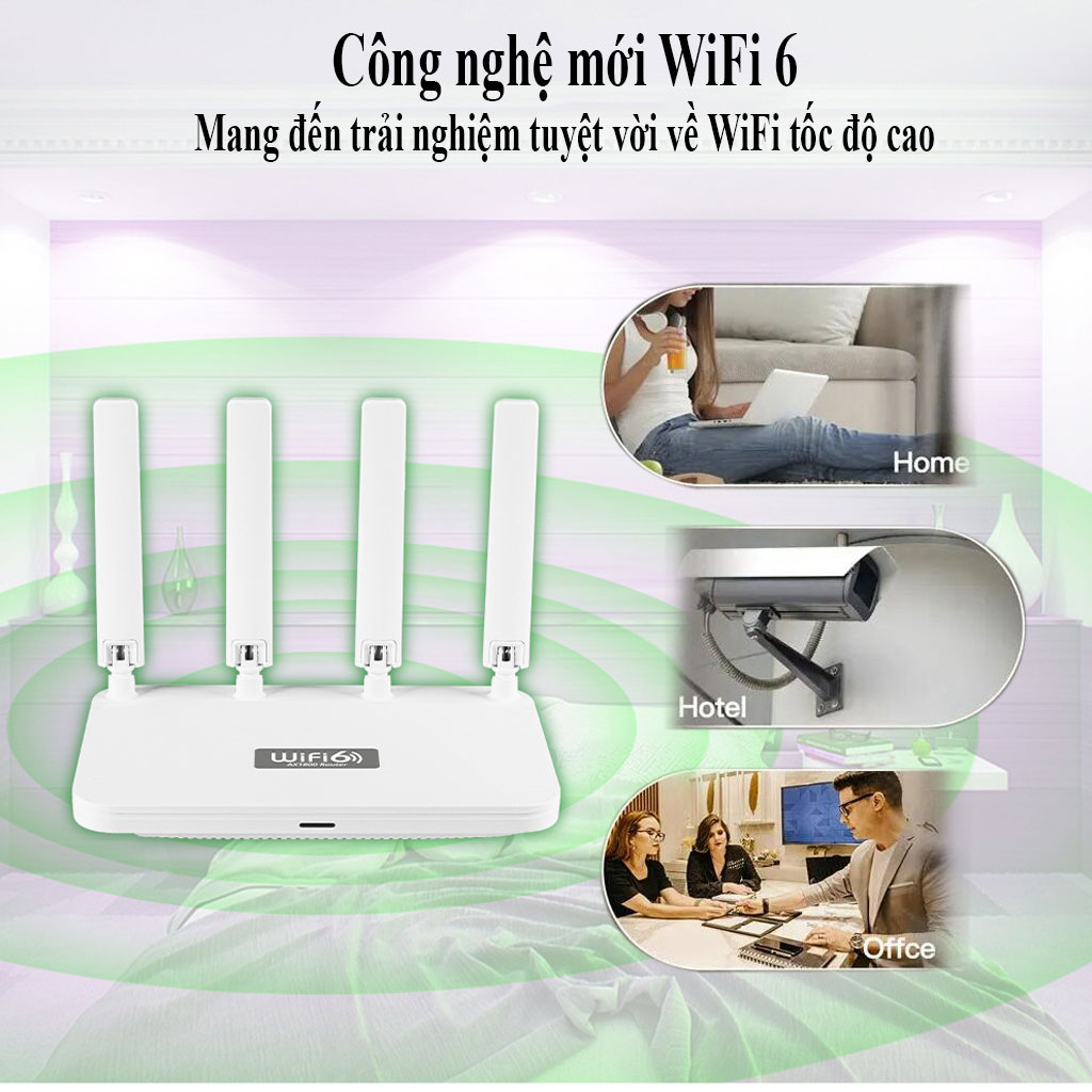 Bộ phát wifi6 tốc độ cao WR1800K, router wifi6 băng tần kép mesh tốc độ cao lên đến AX1800 Mbps khả năng xuyên mạnh mẽ - Hàng chính hãng/ Hàng nhập khẩu