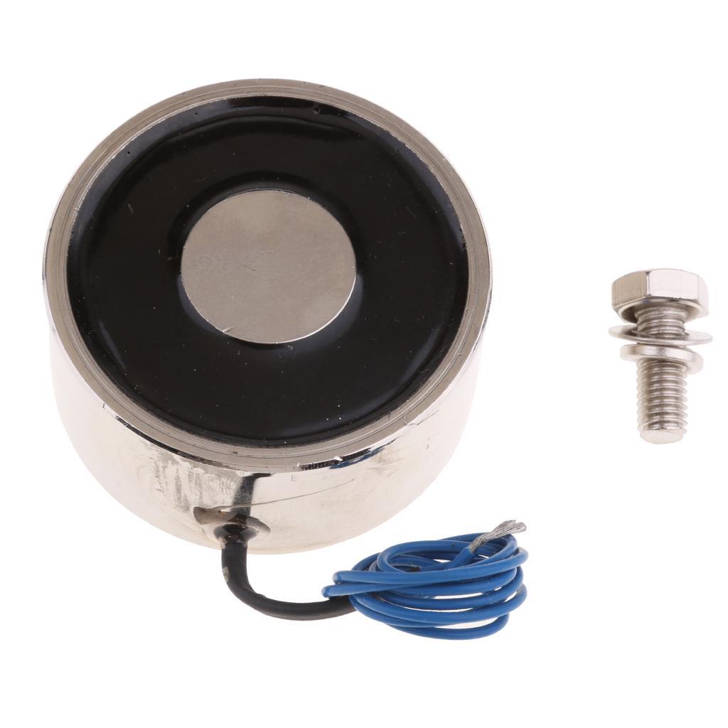 2x Electric Lifting Magnet Electromagnet - Silver, DC 12V 800N