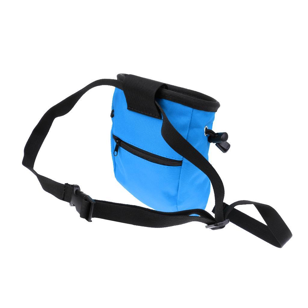 Rock Climbing Arborist Right Handed Ascender 8-13mm Rope Clamp Riser Gear Equipment + Chalk Bag