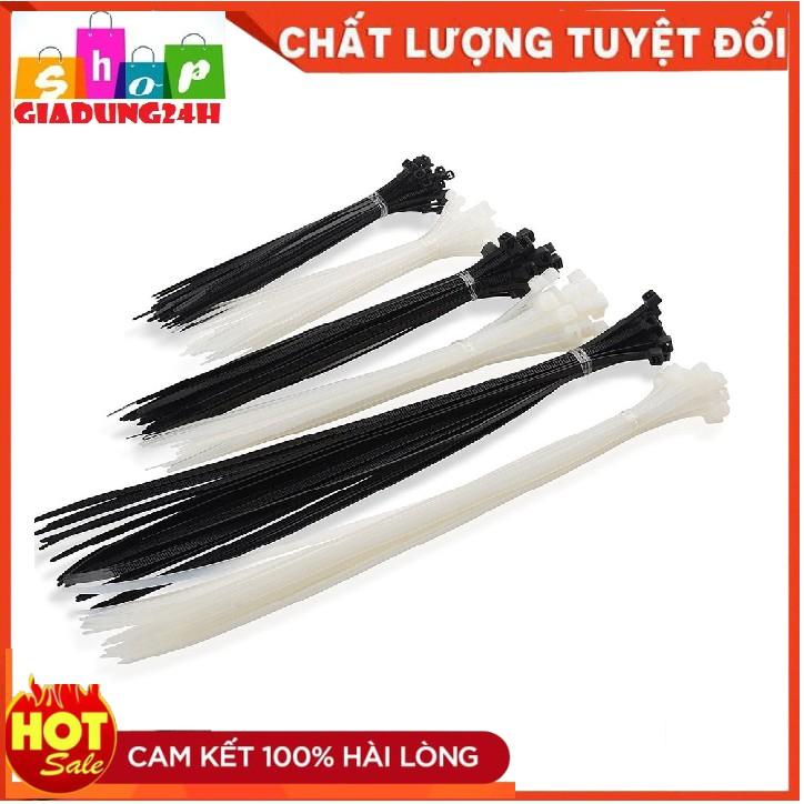 Túi 100 Dây Thít Màu Trắng Siêu dẻo, Dây Rút, Lạt nhựa cao cấp