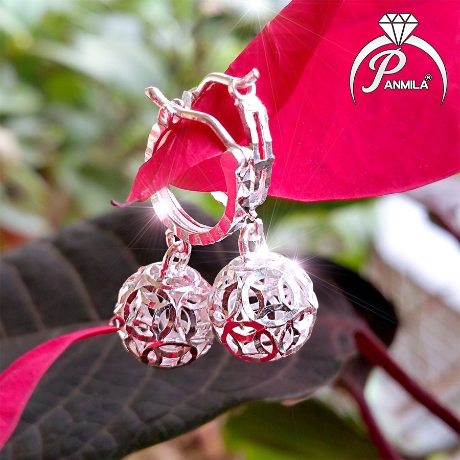 Hoa tai bạc nữ PANMILA : Hoa tai kim tiền 2019