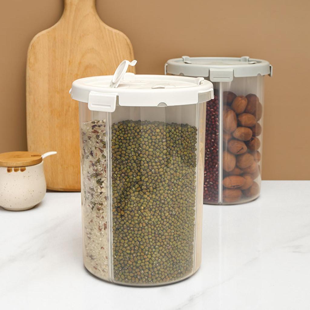2x Multifunction Coffee Bean Container Cereal Container for Rice Sugar Can