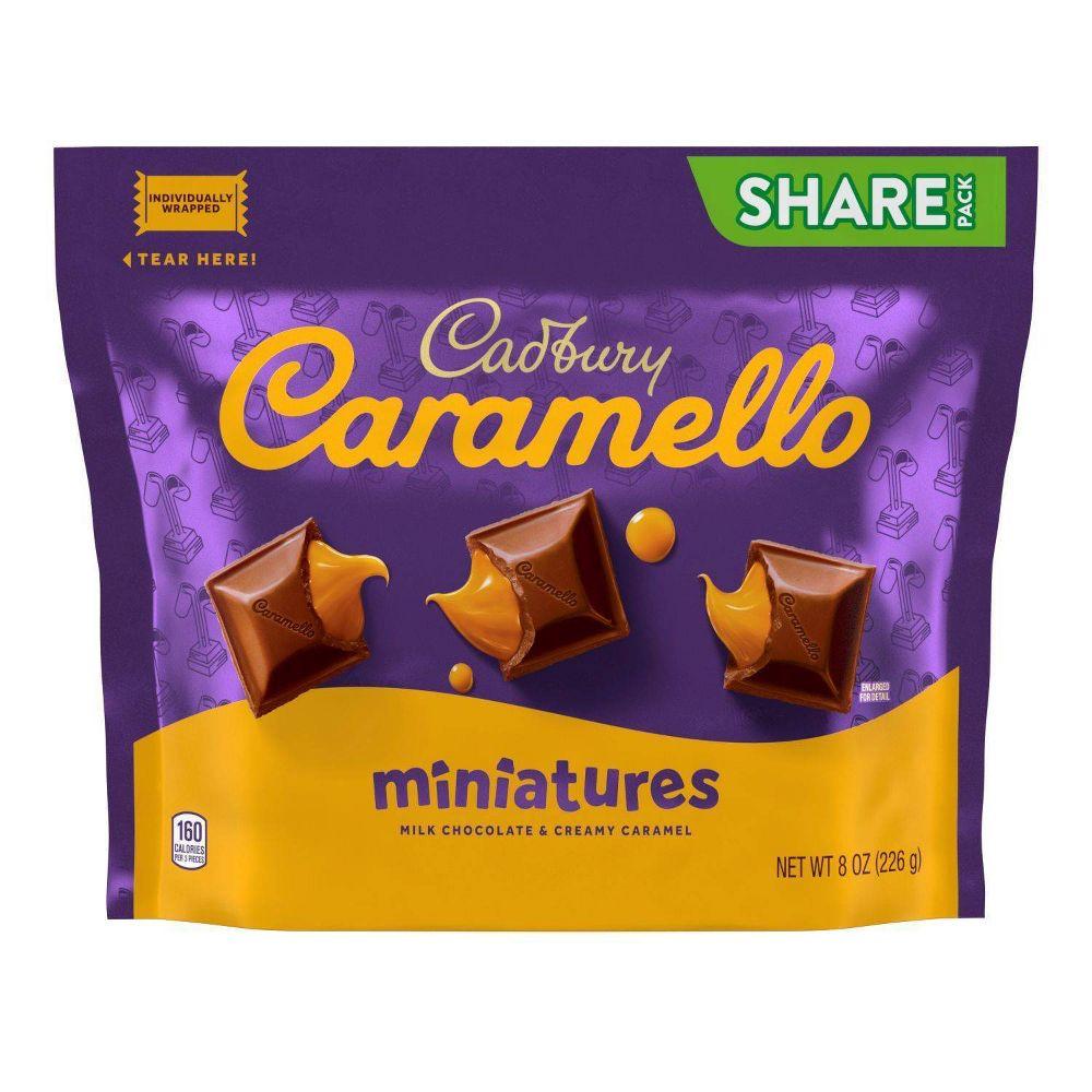 SOCOLA SỮA NHÂN KEM CARAMEL Hershey's Cadbury Caramello, Milk Chocolate - Creamy Caramel, Miniatures, Share Bag, 226g