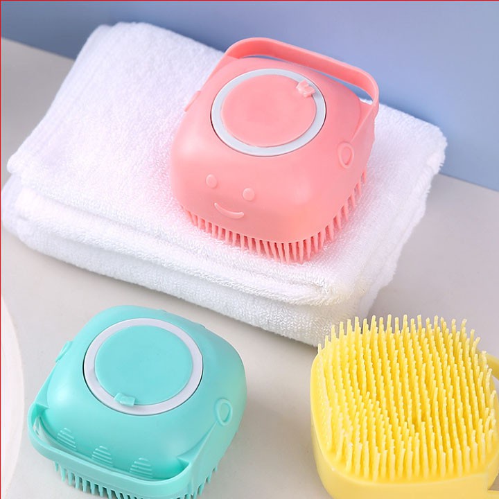 Bông Tắm Silicone Tạo Bọt Massage Tẩy Tế Bào Chết Mềm Mại