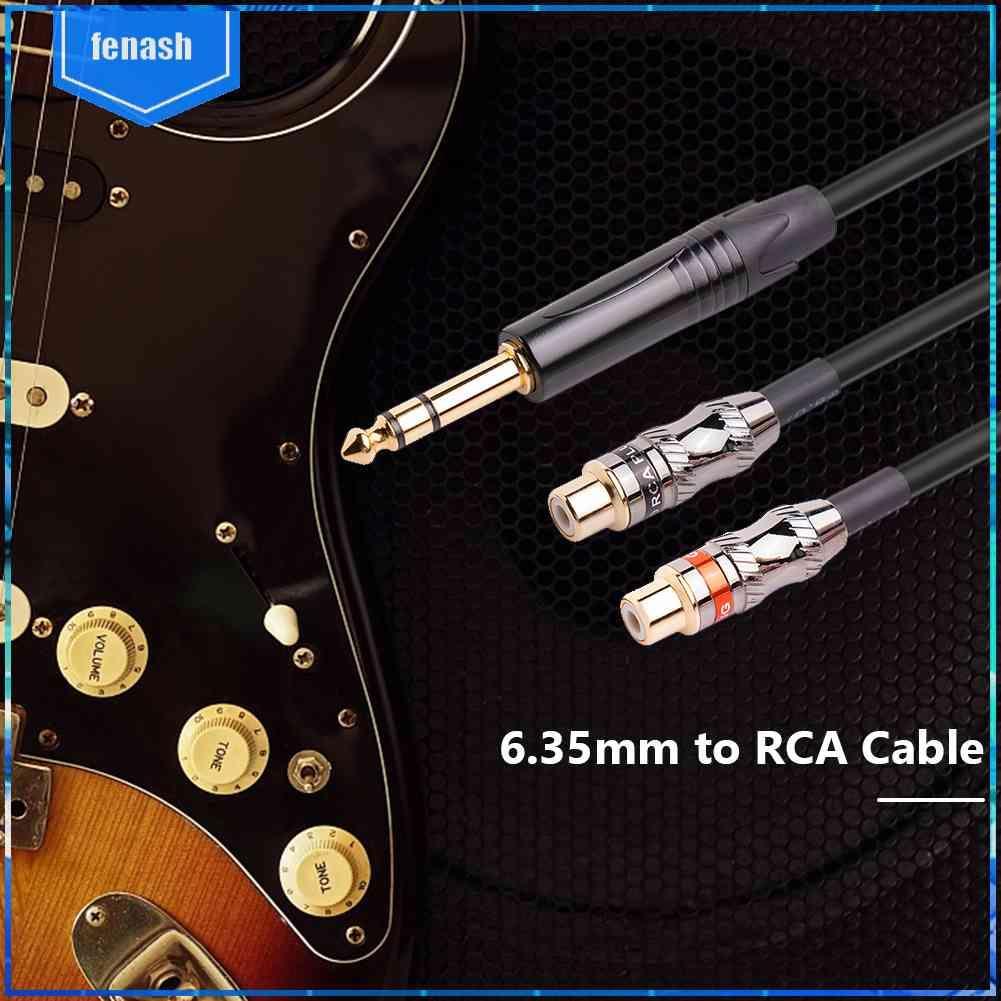 Cáp KếT NốI 6.35mm Mạ VàNg 24k RCA Sang 1 / 4 inch RCA Sang 1 / 4 inch Chuyên DụNg Cho Studio