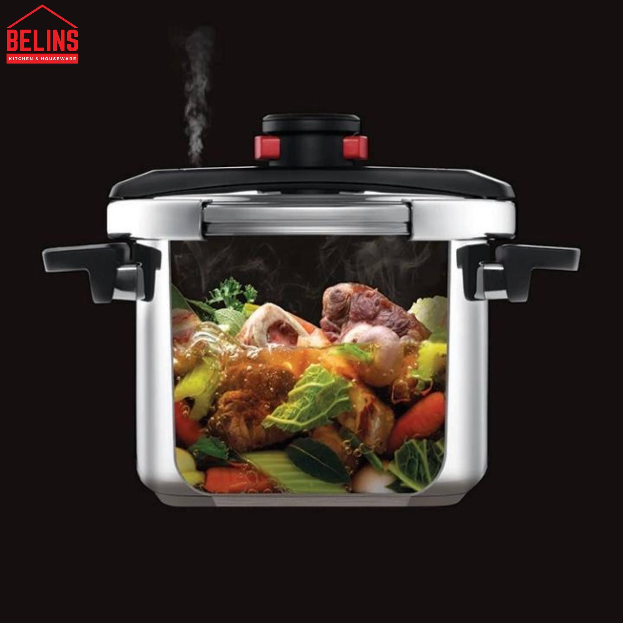 Nồi Áp Suất Đa Năng Woll Pressure Pro 122PP, 22cm, 6L, Dẫn Nhiệt Tốt, Tiết Kiệm Điện, Dùng Cho Mọi Loại Bếp, Nhập Đức