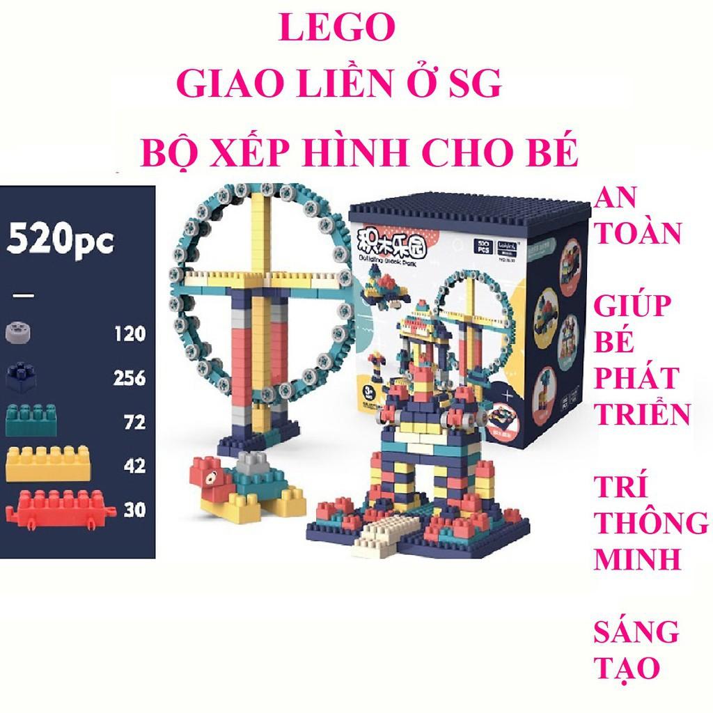 Bộ lego 520 chi tiết bộ đồ chơi lego bộ xếp hình lêgo bộ lắp ghép cho bé bộ xếp hình cho bé bộ đồ chơi bộ lego