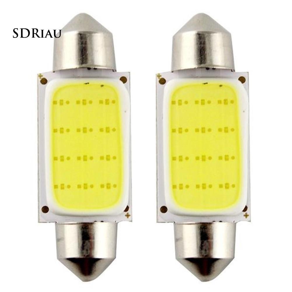 Bộ 4 bóng đèn LED COB 39mm gắn trần xe hơi chuyên dụng