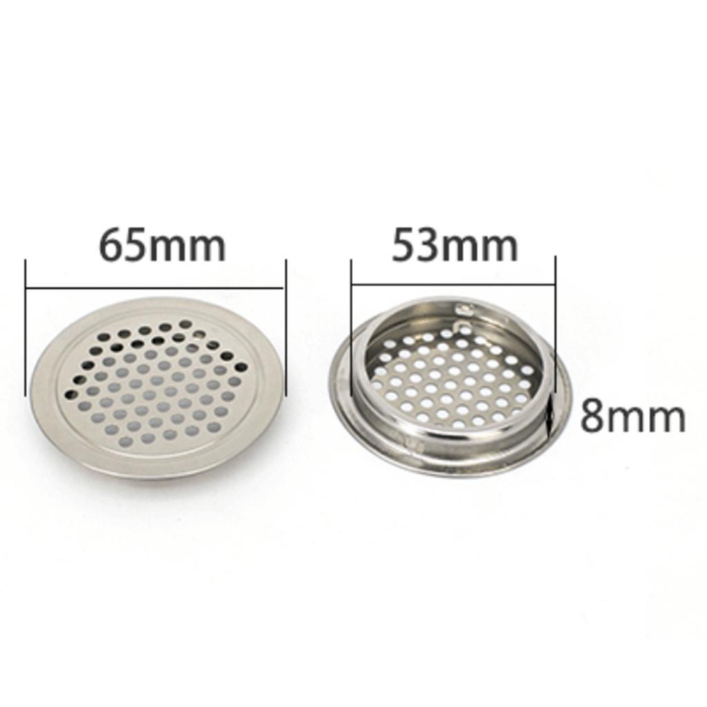 30x 53mm Stainless Steel Vent Louver Round Hole Vent Louver Louver