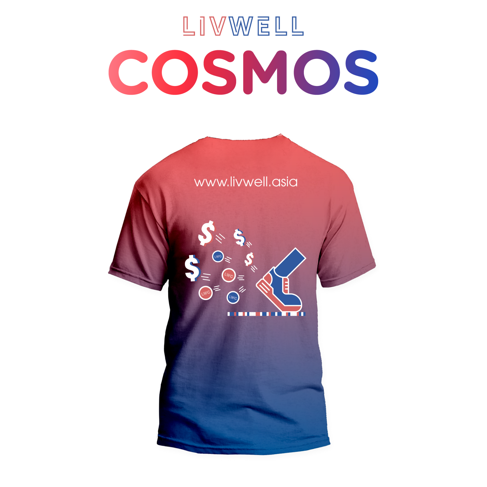 Áo Thun Unisex LivWell Cosmos - Hàng Chính Hãng